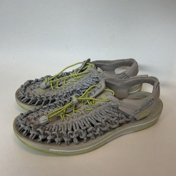 Keen Uneek Round Cord Bungee Sport Sandal Women Size 10 Rock Gray - Picture 11 of 14